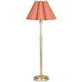 Polly Double Arm Tischlampe, Blackened Brass/Misty Blau