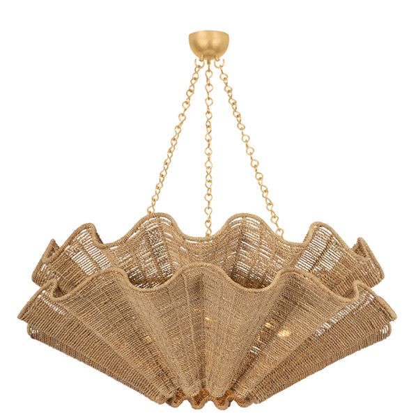 Livonia Chandelier, Vintage Gold Leaf
