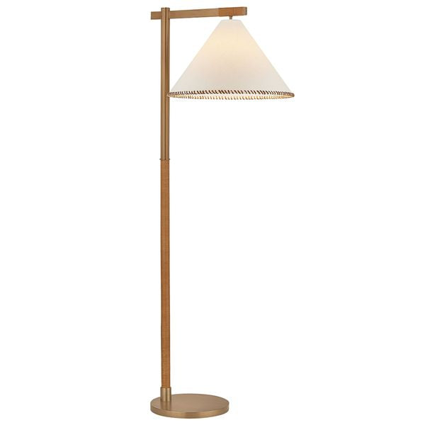 Millbrae Stehlampe, Patina Brass
